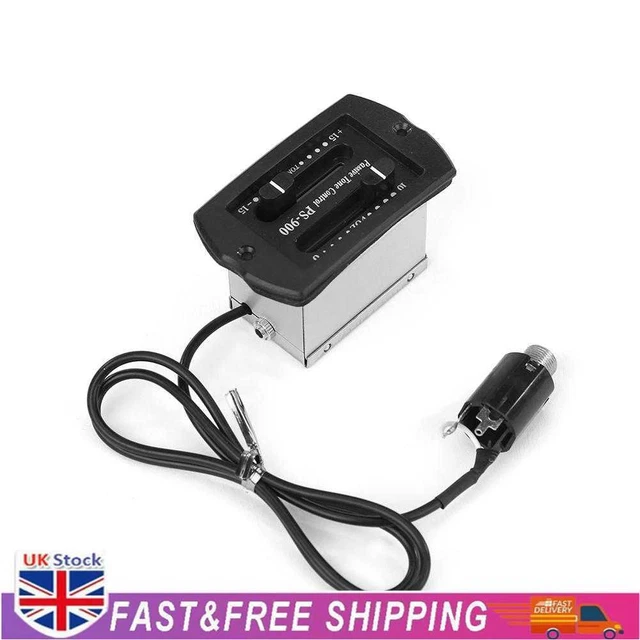 Acoustic Guitar 2-Band EQ Equalizer Tuner System Pickup Preamp for Ukulele