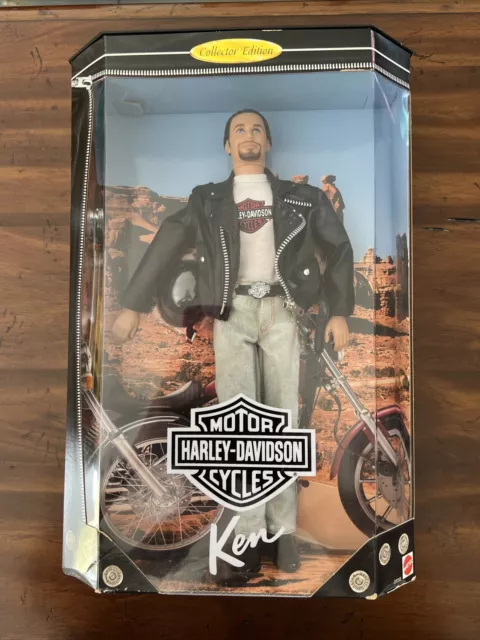 VTG NIB 1998 Barbie Harley Davidson Ken Doll Collector Edition Mattel #22255