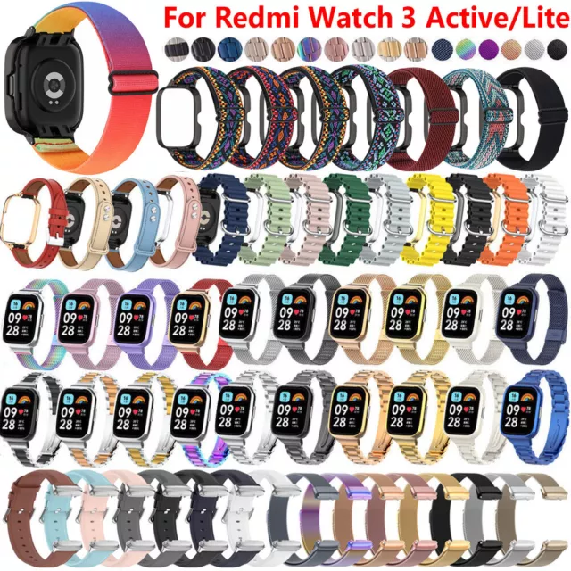 Leder Nylon Silikon Edelstahl Armband Für Redmi Watch 3 Active Lite Smart Watch