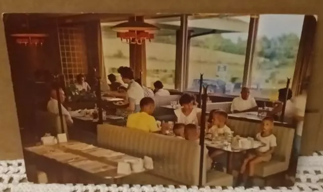 Howard Johnsons Dining Room Vintage Postcard Pennsylvania Turnpike 1960s Roberts