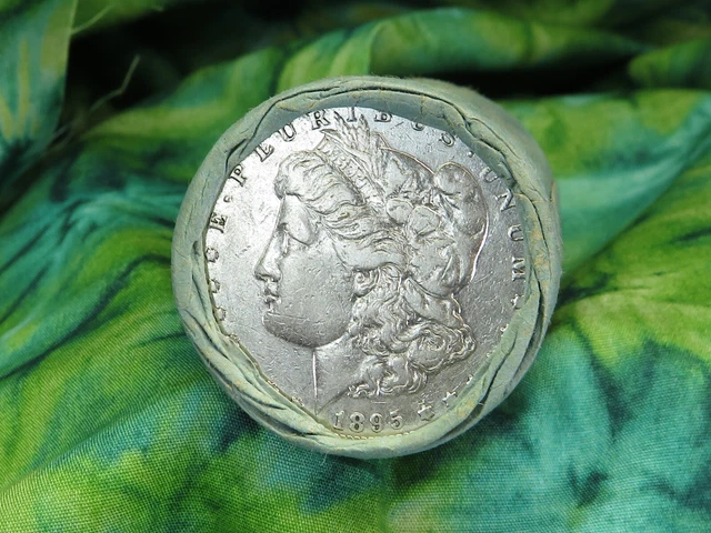 20 Coin Morgan Silver Dollar Roll 1895 END / 1891 END L @TT303