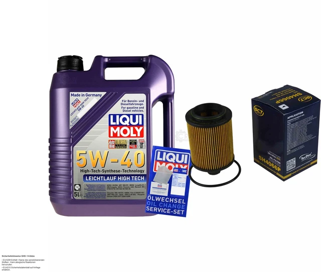 Kit Ispezione Filtro Liqui Moly Olio 5L 5W-30 per Renault Trafic