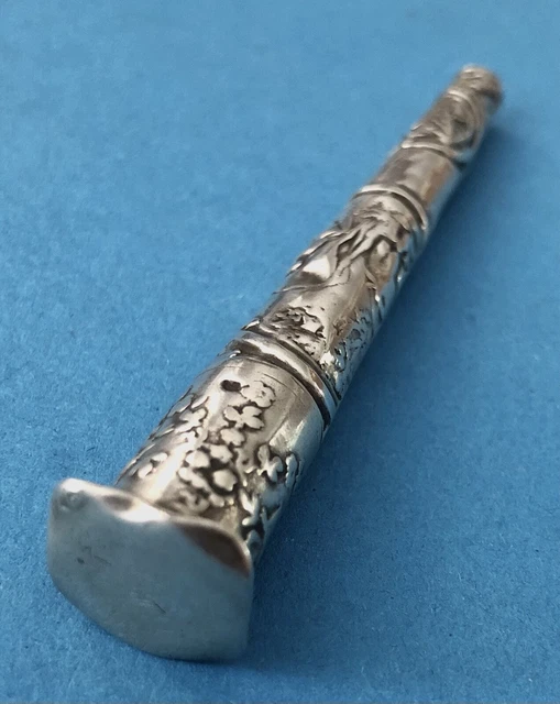Porte-aiguilles Ancien En Argent Sterling - Objet Vintage De Couture