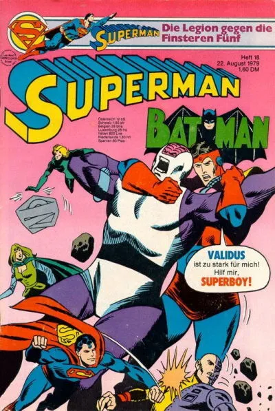 cgb SUPERMAN 1979 Nr.18 * Batman * Legion der Superhelden * Z 1-2/2