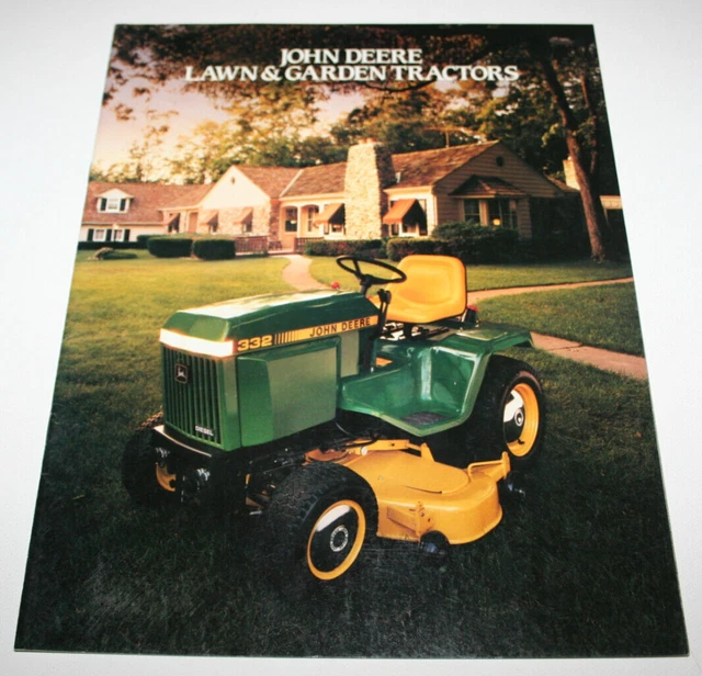 John Deere Lawn & Garden Tractors Brochure 1987 210 212 214 216 316 318 420 430