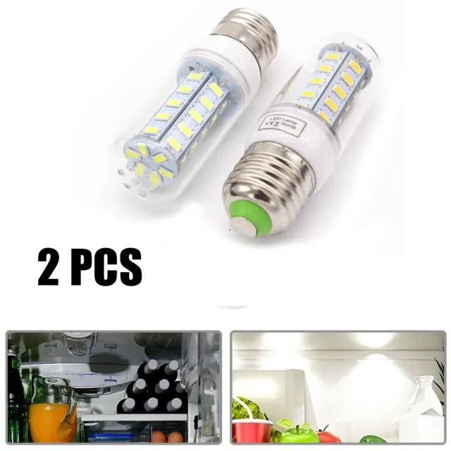 2*E27 LED Light Bulbs Frigidaire Refrigerator Bulbs Replace PS12364857  AP6278388
