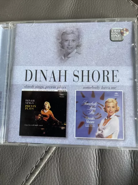 Dinah Shore ~ Dinah Sings Previn Plays / Somebody Loves Me ~ 2 Albums on 1 CD