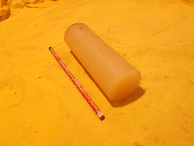 2" POLYPROPYLENE ROD machinable round bar bushing stock 2" OD x 5-3/4" LONG