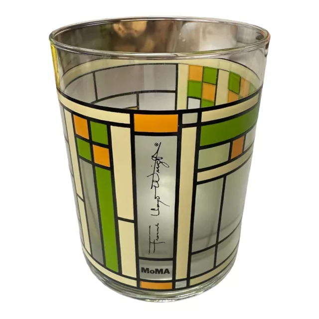 RARE MOMA WINDOW Frank Lloyd Wright Tumbler Glass Cup