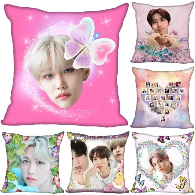 Kpop Stray Kids Pillowcase Felix Bang Chan Han Ji Sung Pillow Birthday Christmas