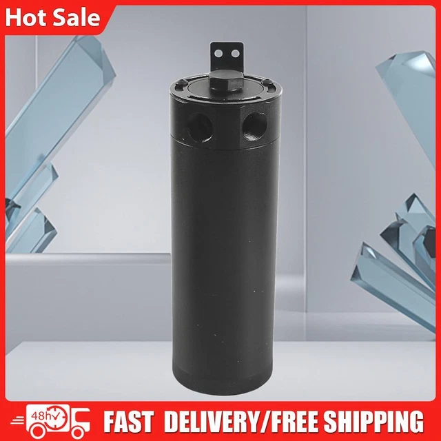 Separatore olio motore 2 porte lattina lunga presa olio billetta serbatoio alluminio per auto