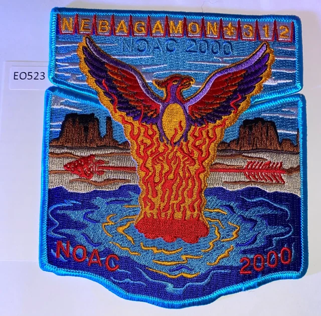 Boy Scout OA 312 Nebagamon Lodge 2000 NOAC Flap Set