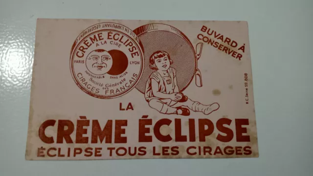 Buvard A Conserver (Publicitaire)La Creme Eclipse