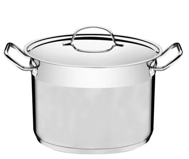 Tramontina 28cm Acier Inoxydable Cocotte Avec Lid 15.7l Capacité Induction Comp