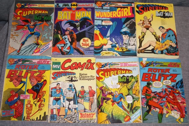 16 alte SUPERMAN Comics EHAPA Batman Wundergirl Roter Blitz Superboy Sonderhefte 2