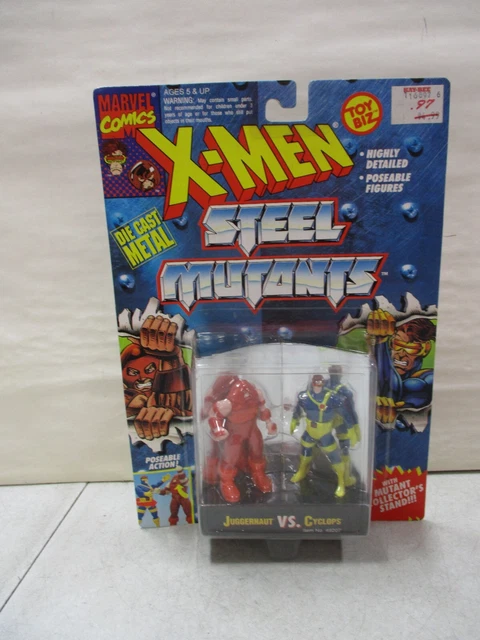 1994 Toy Biz Marvel X-Men Steel Mutants Juggernaut vs. Cyclops