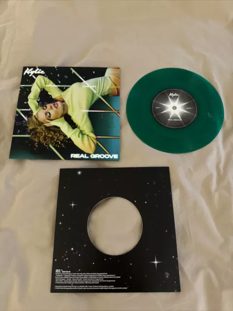 Kylie Minogue ‘Real Groove’ Remix Feat. Dua Lipa Green 7” Vinyl Sold Out! Rare