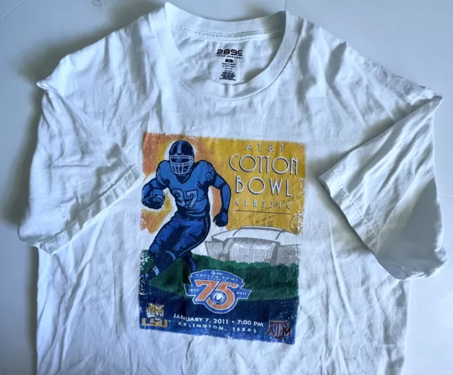 2011 Cotton Bowl Classic Shirt Texas A&M Vs LSU Tigers Size XL College Football