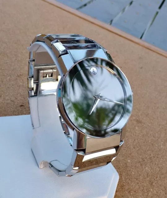 MOVADO SAPPHIRE MIRROR Dial Stainless Steel Men s Watch 0607178 440.00 PicClick