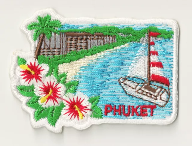 Patch écusson patche Phuket Thaïlande souvenir thermocollant brodé