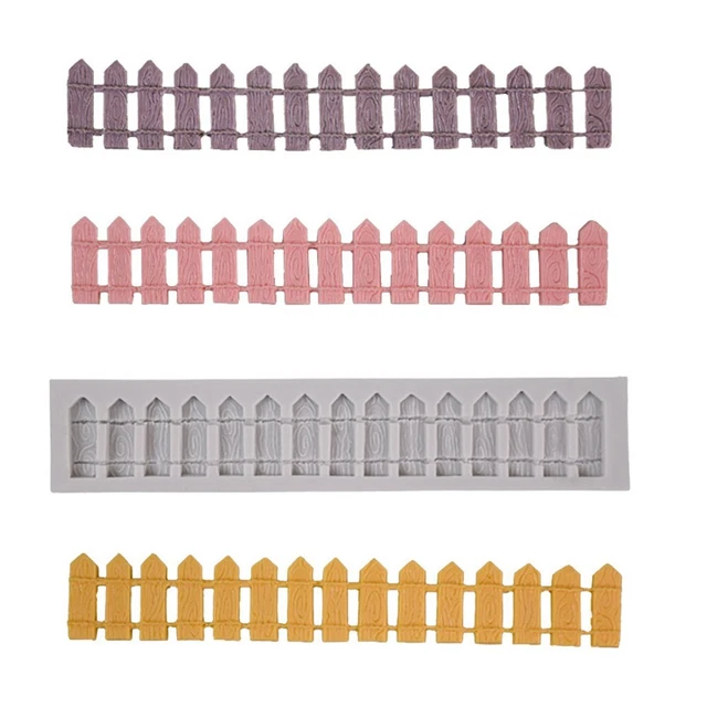 Moule en silicone de clôture de piquet écologique pour décoration et artisana