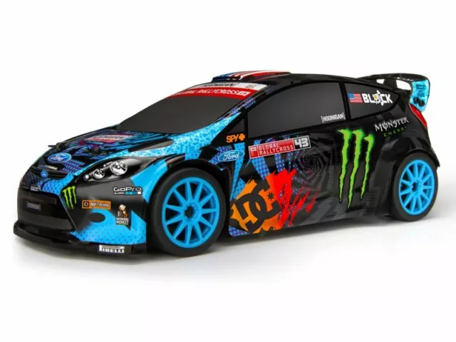 HPI Ford Fiesta Ken Block Karosserie lackiert Body 140mm 113080 1/18 Micro RS4