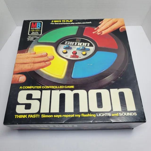 Vintage Simon Electronic Game 1978 Original Box Milton Bradley Working See Desc