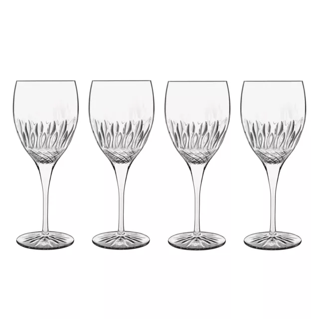Luigi Bormioli Diamante Chianti Glasses - Red Wine Drinkware, 520 ml - Pack of 4