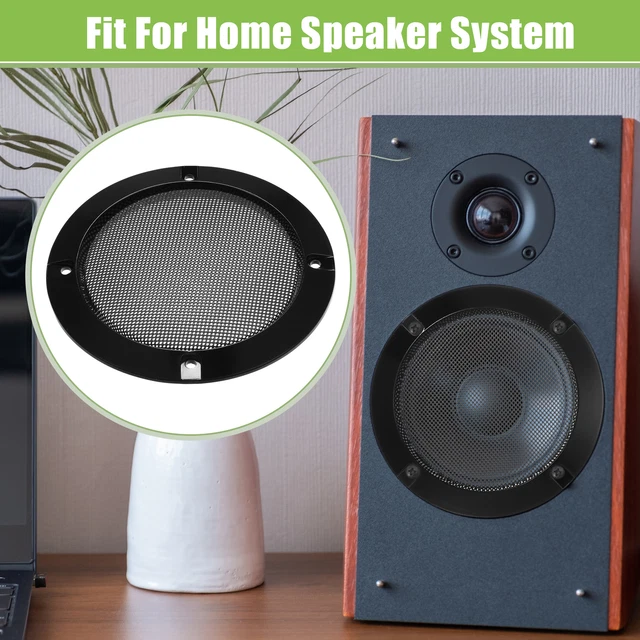 Grilles De Haut-parleur ABS 3 Pouces - Lot De 2 Avec Vis, Pour Voiture, Home Cinema, Protection Anti-poussière