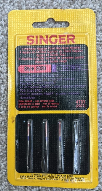 Máquina de coser Singer estilo agujas 2020 talla 100/16 - banda roja - ver descripción