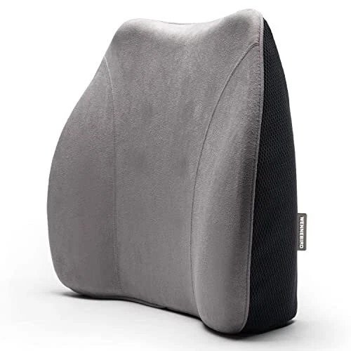 Model Q Lumbar Support Pillow, Memory Foam and Ergonomic Design for