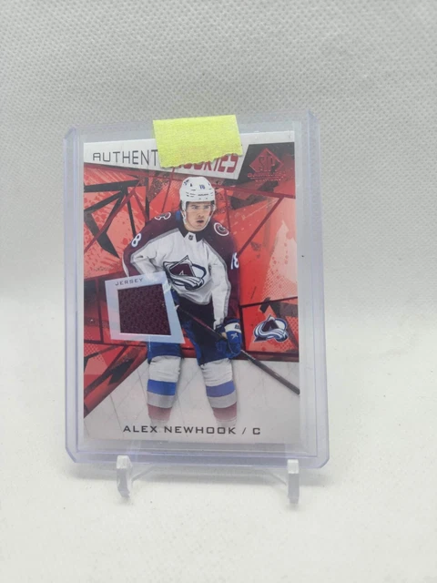 💥 AUTHENTIC ROOKIES 💥 ALEX NEWHOOK 💥 2021-22 SP Game Used #135 Jersey Patch