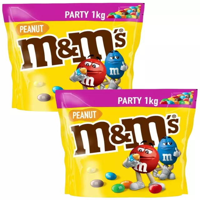 M&M's 1kg Party Mix & Special Crispy M&M's Blue Pack 