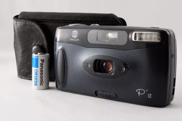 Near MINT In Case Minolta P's Ps Panorama Point & Shoot 35mm Film Camera Japan