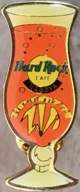 Hard Rock Cafe NAGOYA 2002 HURRICANE GLASS PIN 2 "ZIP FM 778" Gift Promo #14110