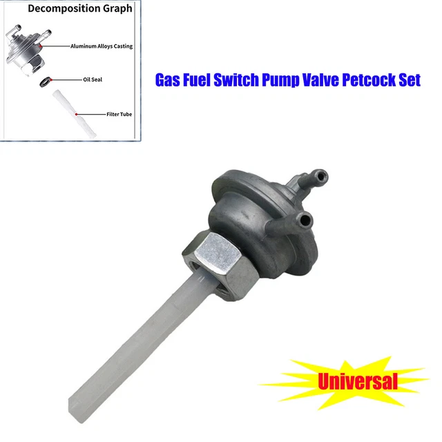 Gas Fuel Switch GY6 50cc 150cc ATV Go Kart Moped Scooter Pump Valve Petcock