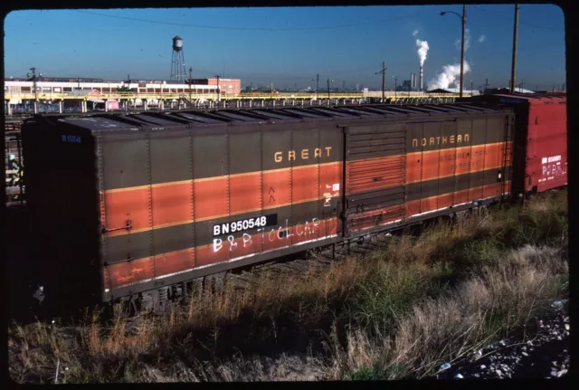 Original Rail Slide - BN Burlington Northern 950548 Denver CO 9-29-1988 - ex GN