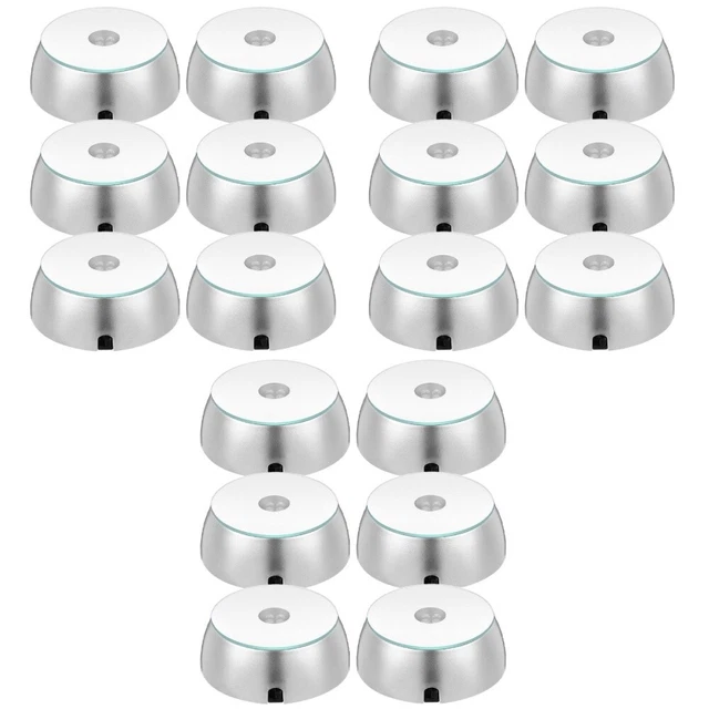 3 PCS CHRISTMAS Village Display Platforms Crystal Lamp Base £48.45