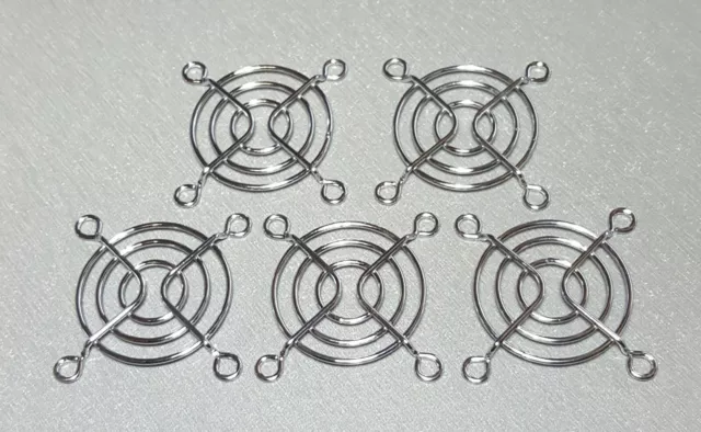 1/2/5Pcs 50mm Square Metal Fan Finger Guard Grill 5cm 3 Rings Qualtek