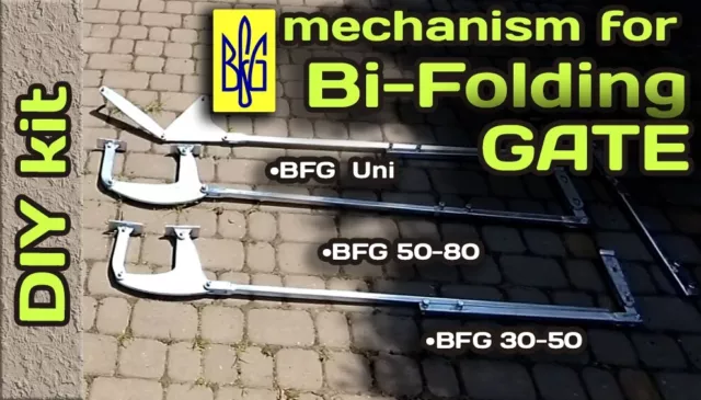 Bi folding gate mechanism DIY kit