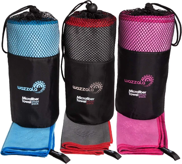 Premium Microfiber Gym Towel - Includes Small Hand Face Sports Towel and Mesh Ba