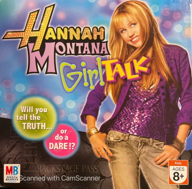 Hannah Montana Girl talk Board game  2007 Milton Bradley