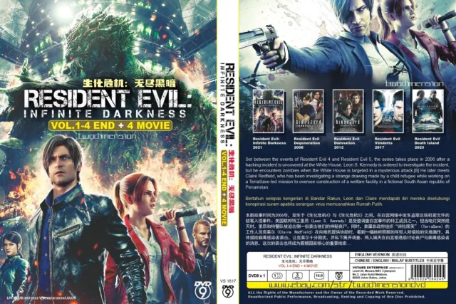 ANIME DVD~Resident Evil:Infinite Darkness(1-4End+4 Movie)English voice+FREE GIFT