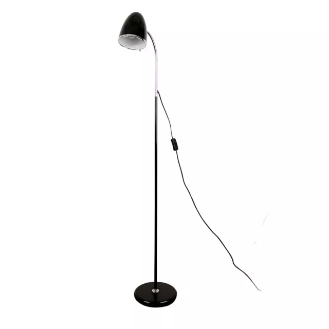 Standard Black Floor Lamp Base Reading Bedroom Living Room Adjustable Task Light