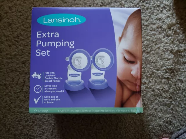 Lansinoh Extra Pumping Set for Double Electric Breast Pump Sealed New