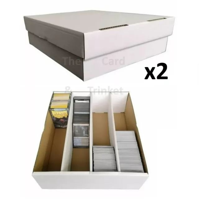 2X BCW 3000CT Super Shoe Card Storage Box Cardboard (Fits