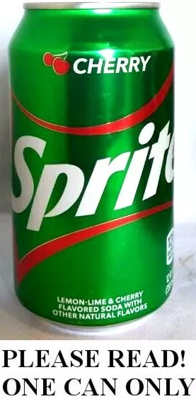 Cherry Sprite (2019) Completo Nuovo 355ml Can Coca-Cola's Limited Edizione Gusto