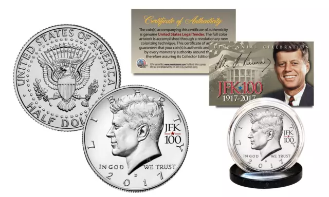 2017 JFK Half Dollar Coin KENNEDY 100th BIRTHDAY JFK 100 PRIVY MARK (D-MINT)