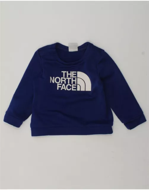 THE NORTH FACE Baby Boys Graphic Sweatshirt Jumper 12-18 Months Navy Blue AE01