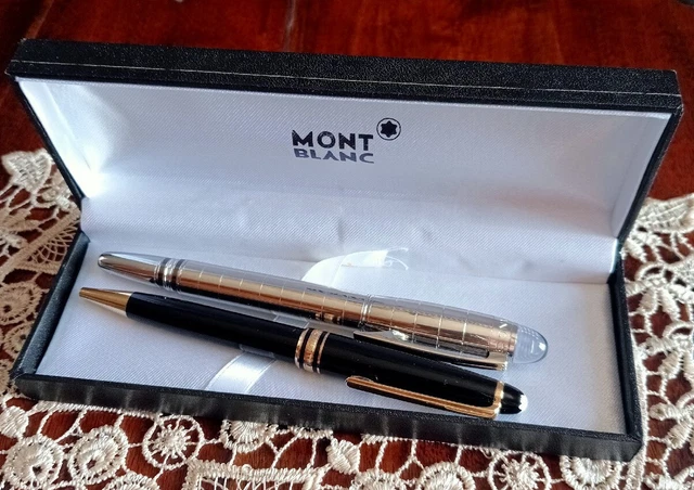 Lotto 2 Penne Montblanc a sfera STARWALKER NDL 33966L - Meisterstuck Gold